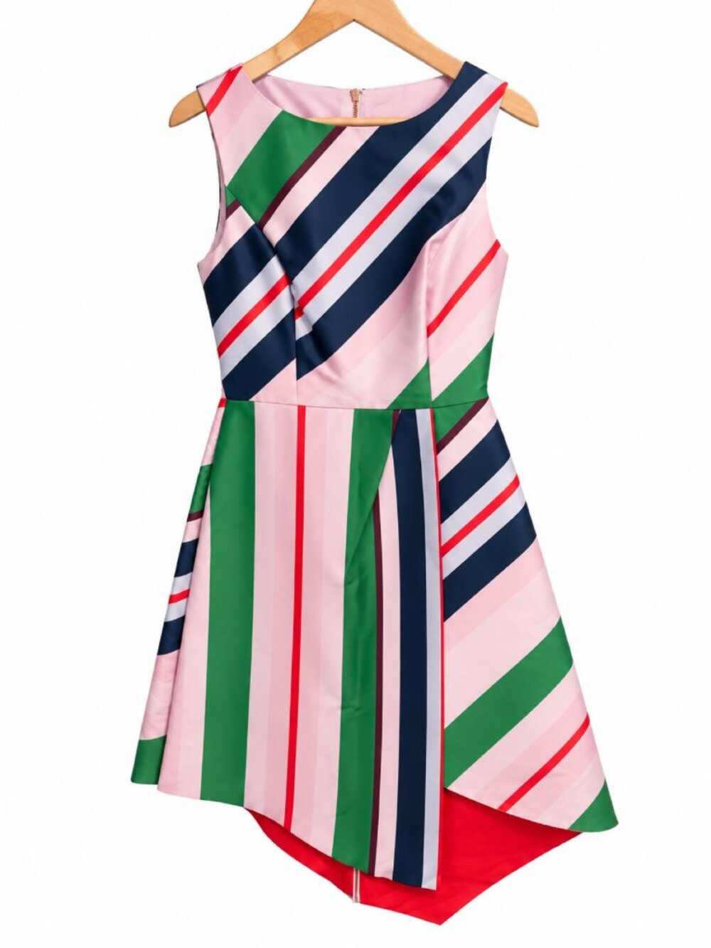 Ted Baker London Striped Handkerchief Hem Dress Size 2 (US 6)